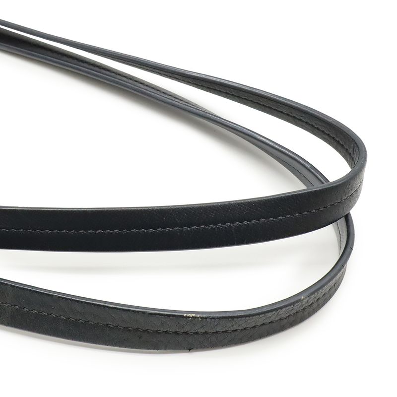 Prada Tote Shoulder Bag Shoulder Tote Shoulder Nylon Leather NERO Black Gold