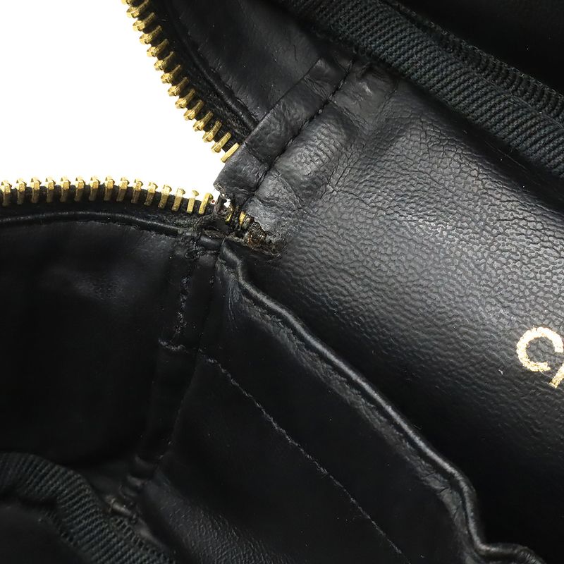 Chanel Coco Mark Enamel Vanity Bag Handbag Cosmetic Pouch Makeup Pouch Patent