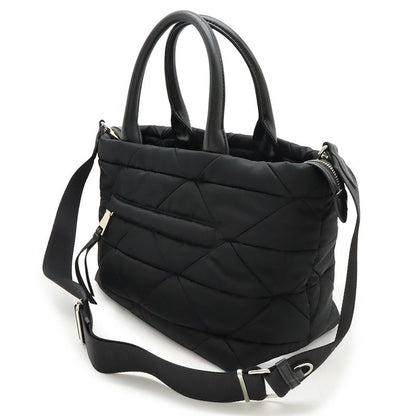 Prada Small Padded Re-nylon Tote Handbag 2WAY Shoulder Bag Nylon NERO Black