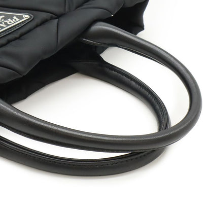 Prada Small Padded Re-nylon Tote Handbag 2WAY Shoulder Bag Nylon NERO Black