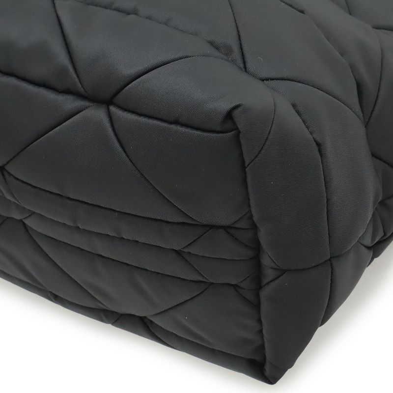 Prada Small Padded Re-nylon Tote Handbag 2WAY Shoulder Bag Nylon NERO Black