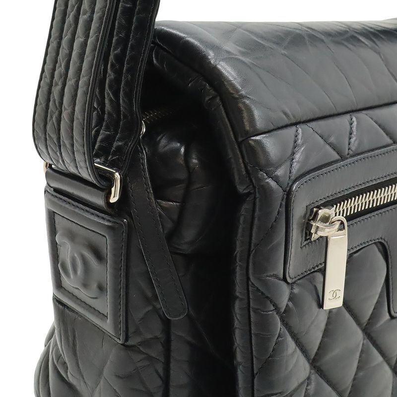 Chanel Coco Cocoon Matelasse Small Messenger Shoulder Bag Crossbody Leather