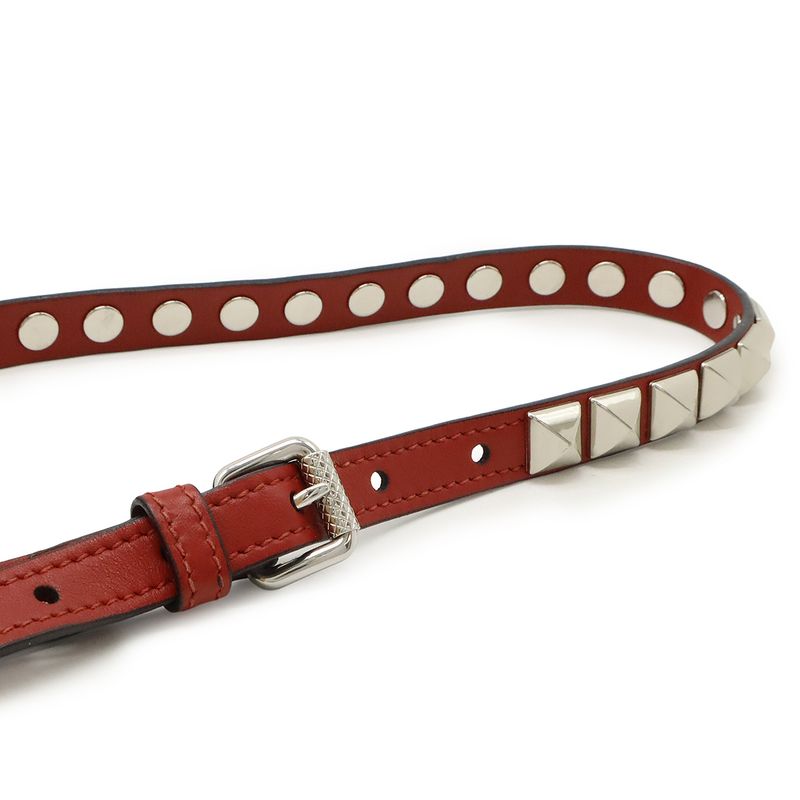 Prada Electra Studded Shoulder Bag Pochette Crossbody 2WAY Clutch Bag Leather