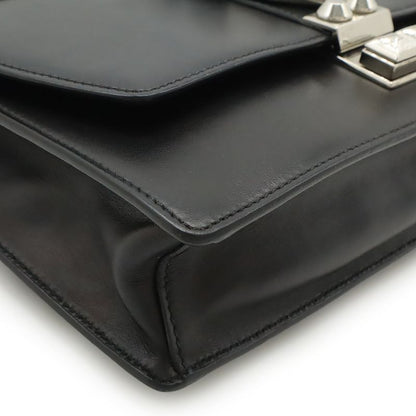 Prada Electra Studded Shoulder Bag Pochette Crossbody 2WAY Clutch Bag Leather