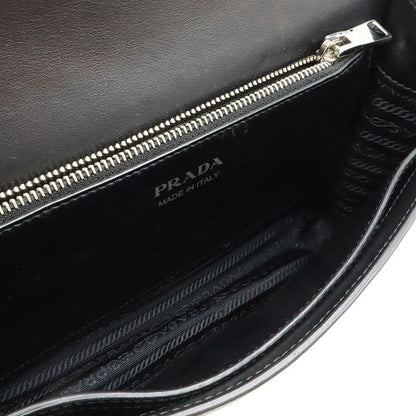 Prada Electra Studded Shoulder Bag Pochette Crossbody 2WAY Clutch Bag Leather