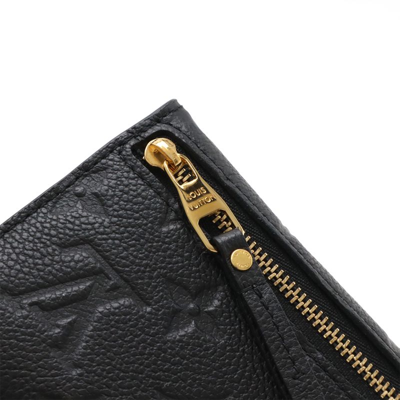 Louis Vuitton Monogram Empreinte Pochette Cles Coin Case Coin Purse Noir Black