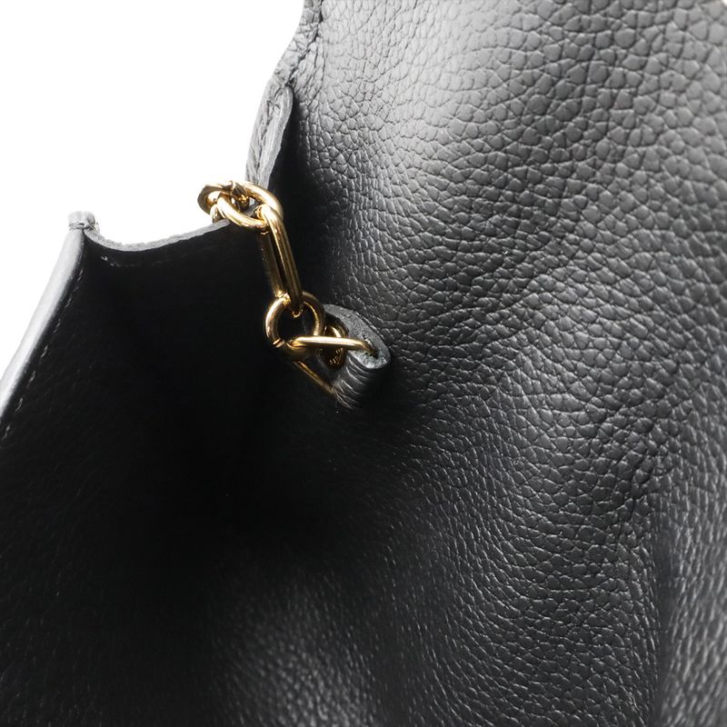 Louis Vuitton Monogram Empreinte Pochette Cles Coin Case Coin Purse Noir Black