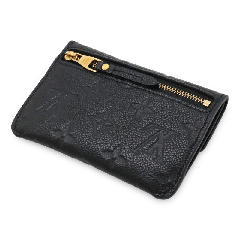 Louis Vuitton Monogram Empreinte Pochette Cles Coin Case Coin Purse Noir Black