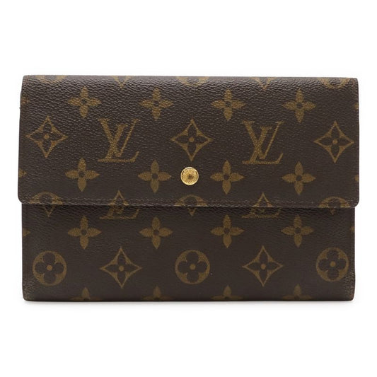 Louis Vuitton Monogram Pochette Passepol Trifold Long Wallet Trifold Long