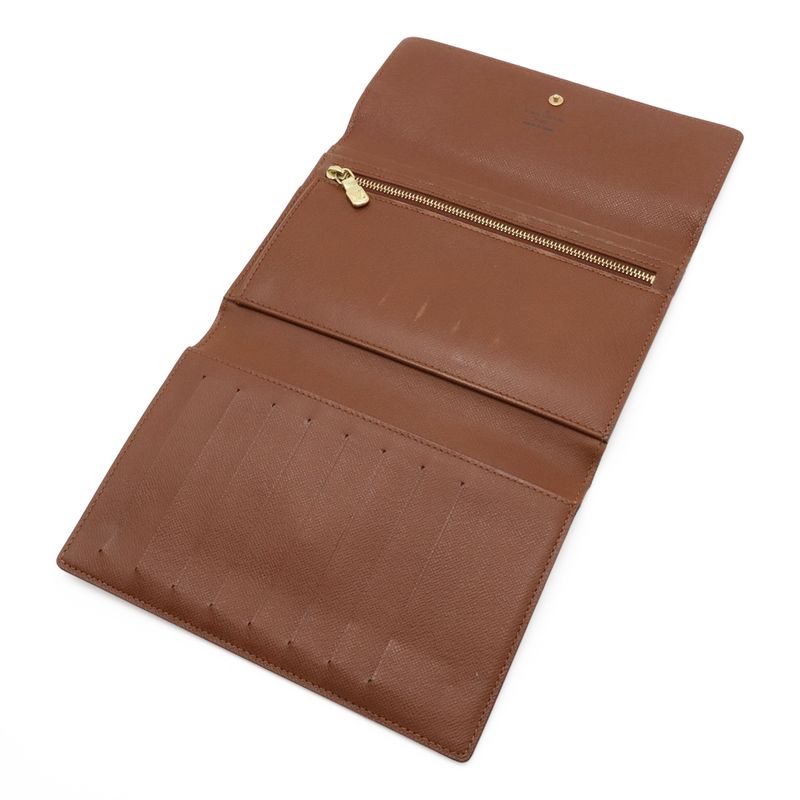 Louis Vuitton Monogram Pochette Passepol Trifold Long Wallet Trifold Long