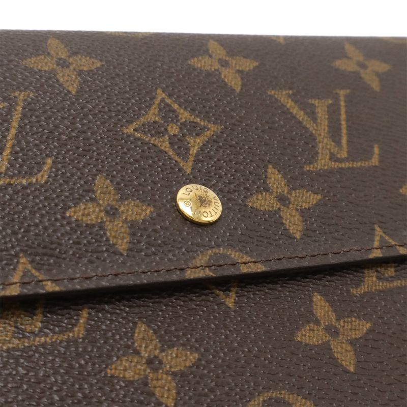 Louis Vuitton Monogram Pochette Passepol Trifold Long Wallet Trifold Long