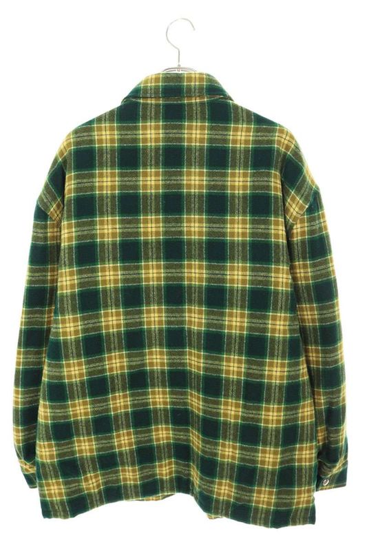 Celine 2w705499r Wool Check Overshirt Blouson Men's 54