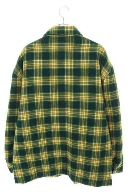 Celine 2w705499r Wool Check Overshirt Blouson Men's 54