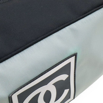 Chanel Sport Line Coco Mark Shoe Case Shoe Bag Travel Pouch Nylon Canvas Gray