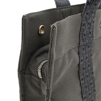 Hermes Her Line Tote PM Tote Handbag Mini Tote Canvas Gray Black Silver
