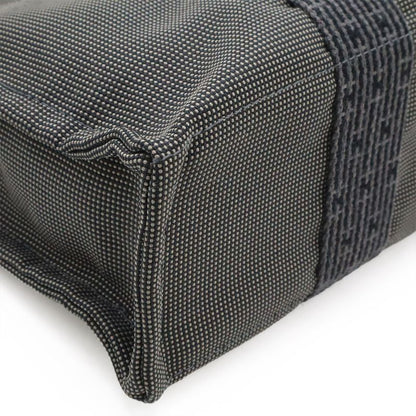 Hermes Her Line Tote PM Tote Handbag Mini Tote Canvas Gray Black Silver