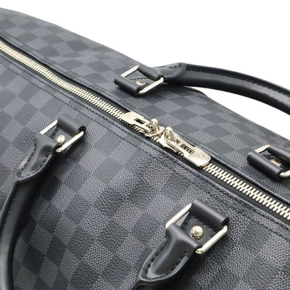 Louis Vuitton Damier Graphite Keepall Bandoliere 55 Boston Bag Travel Cabasn