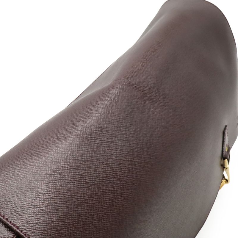 Louis Vuitton Taiga Delseu Shoulder Bag Messenger Bag Crossbody Acajou Bordeaux