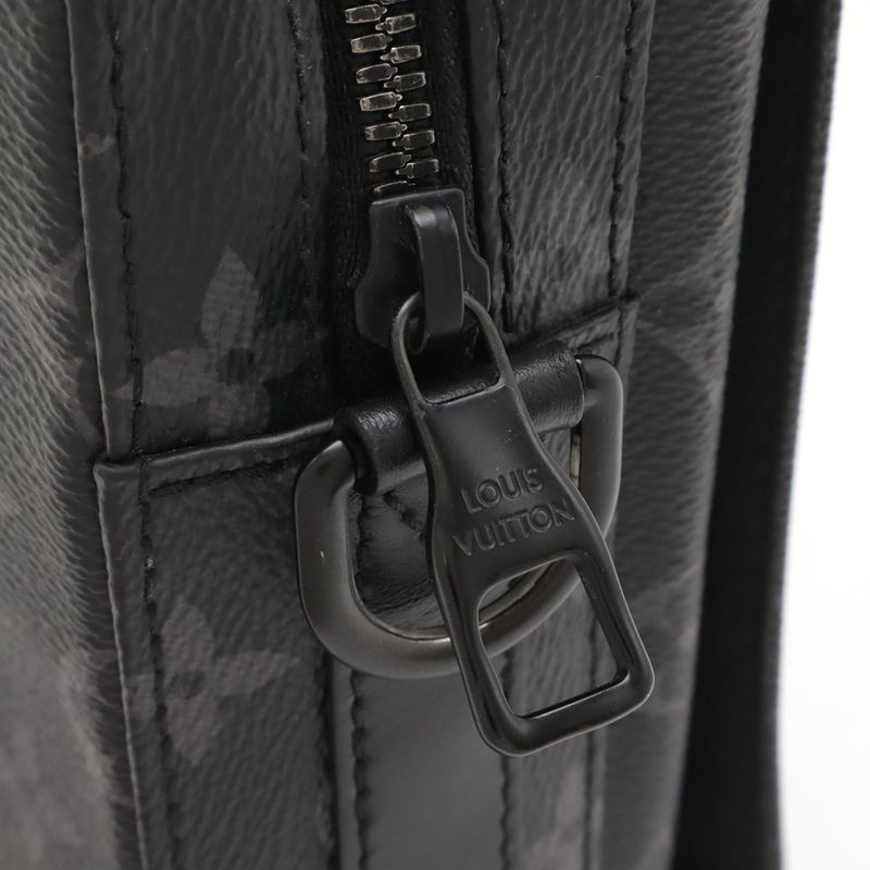 Louis Vuitton Monogram Eclipse Steamer Messenger Shoulder Bag Crossbody 2WAY