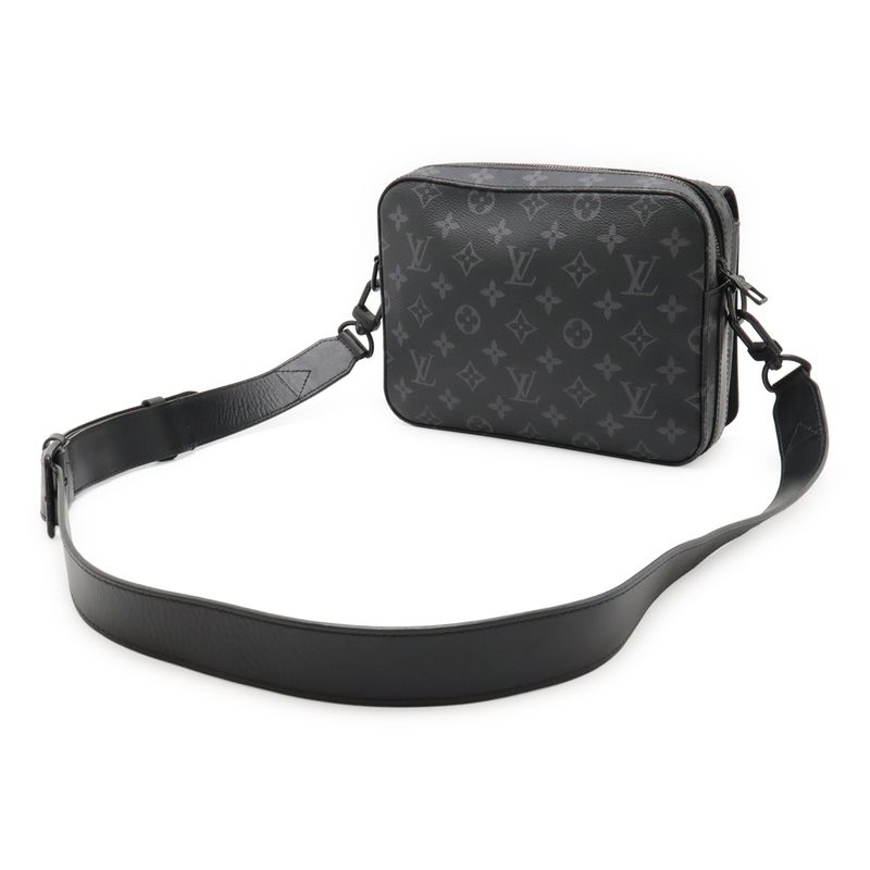 Louis Vuitton Monogram Eclipse Steamer Messenger Shoulder Bag Crossbody 2WAY