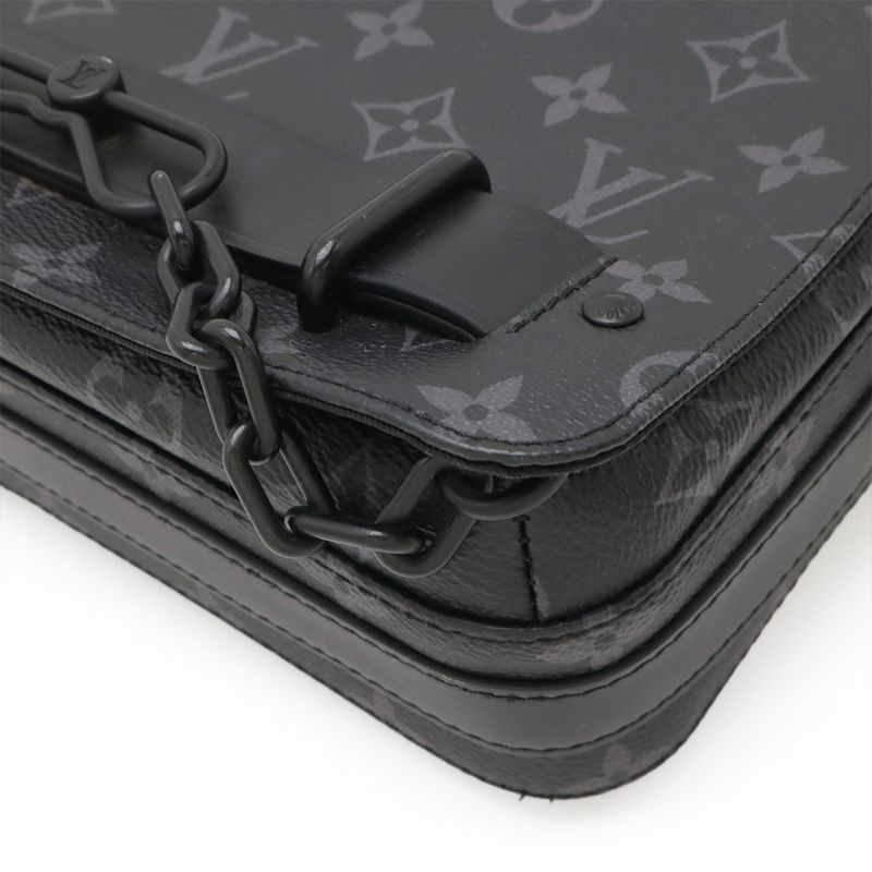 Louis Vuitton Monogram Eclipse Steamer Messenger Shoulder Bag Crossbody 2WAY