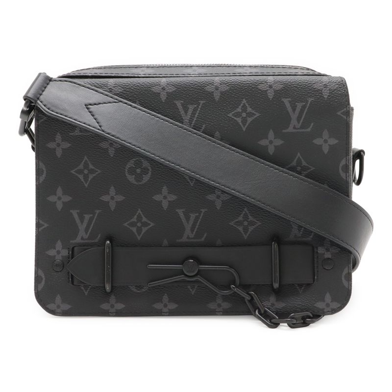 Louis Vuitton Monogram Eclipse Steamer Messenger Shoulder Bag Crossbody 2WAY
