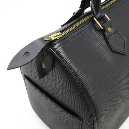 Louis Vuitton Epi Speedy 30 Handbag Mini Boston Bag Leather Noir Black Gold