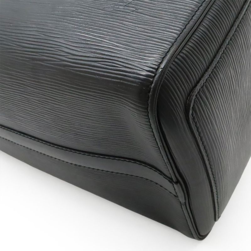 Louis Vuitton Epi Speedy 30 Handbag Mini Boston Bag Leather Noir Black Gold