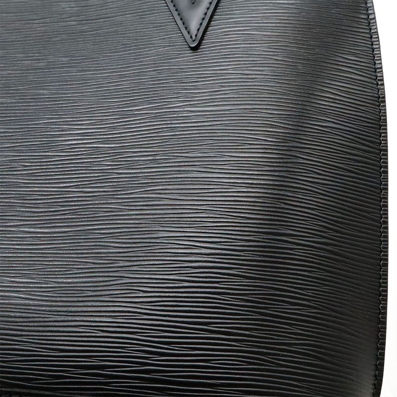 Louis Vuitton Epi Lu Sac Shoulder Bag Tote Bag Shoulder Tote Leather Noir Black