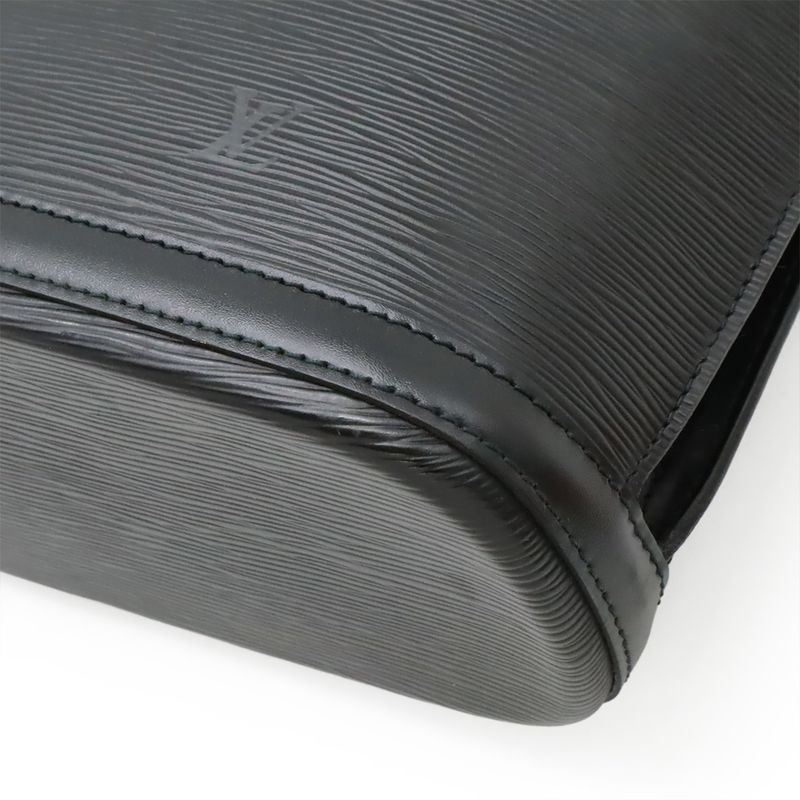 Louis Vuitton Epi Lu Sac Shoulder Bag Tote Bag Shoulder Tote Leather Noir Black