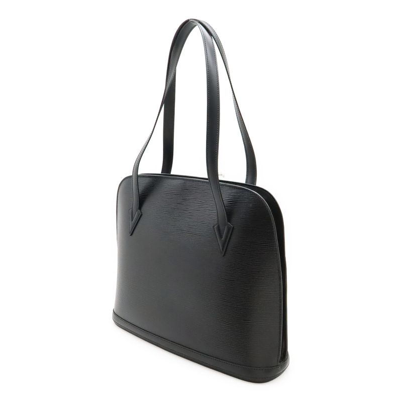 Louis Vuitton Epi Lu Sac Shoulder Bag Tote Bag Shoulder Tote Leather Noir Black