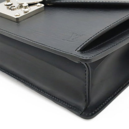 Louis Vuitton Epi Pochette Serie Dragonne Second Bag Noir Black Silver Hardware