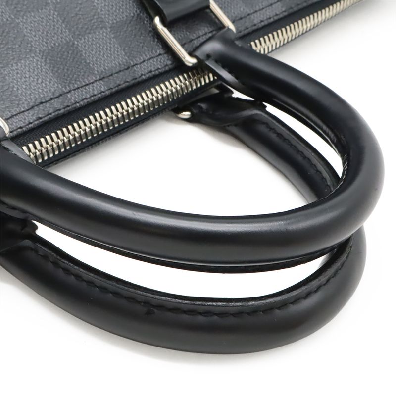 Louis Vuitton Damier Graphite Keepall Bandoliere 45 Boston Bag Travel Bag 2WAY