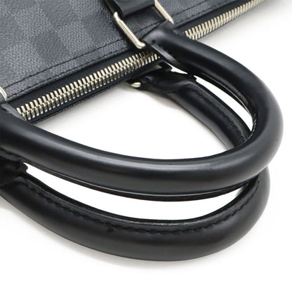 Louis Vuitton Damier Graphite Keepall Bandoliere 45 Boston Bag Travel Bag 2WAY