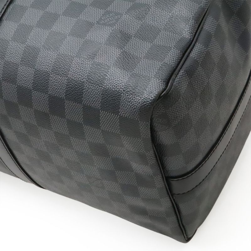 Louis Vuitton Damier Graphite Keepall Bandoliere 45 Boston Bag Travel Bag 2WAY