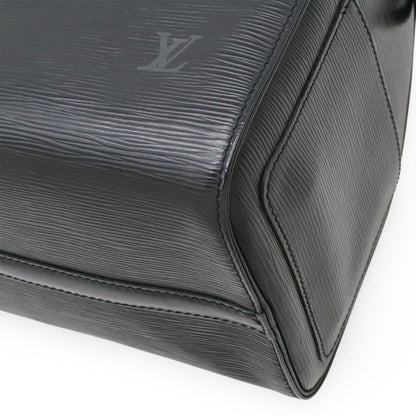 Louis Vuitton Epi Speedy 30 Handbag Mini Boston Bag Leather Noir Black Gold