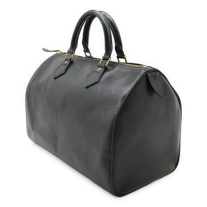 Louis Vuitton Epi Speedy 30 Handbag Mini Boston Bag Leather Noir Black Gold