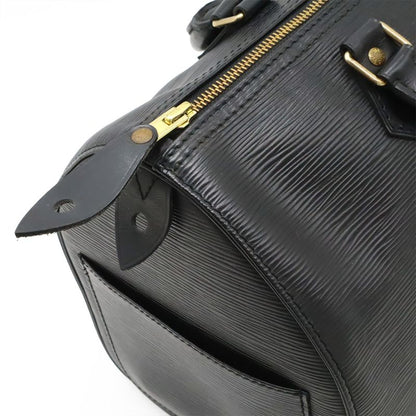 Louis Vuitton Epi Speedy 30 Handbag Mini Boston Bag Leather Noir Black Gold