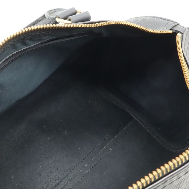 Louis Vuitton Epi Speedy 30 Handbag Mini Boston Bag Leather Noir Black Gold
