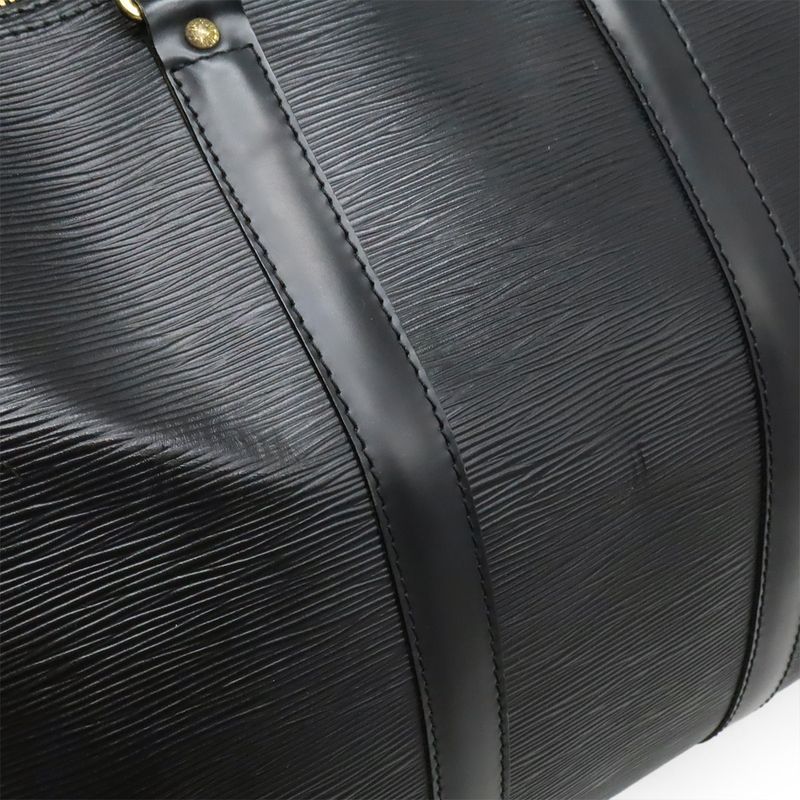 Louis Vuitton Epi Keepall 45 Boston Bag Travel Cabasn Travel Bag Noir Black