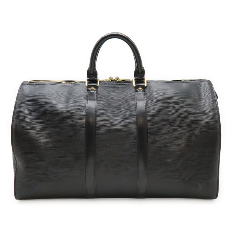 Louis Vuitton Epi Keepall 45 Boston Bag Travel Cabasn Travel Bag Noir Black