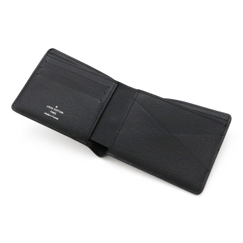 Louis Vuitton Epi Portefeuille Multiple Bifold Wallet Noir Black M60662