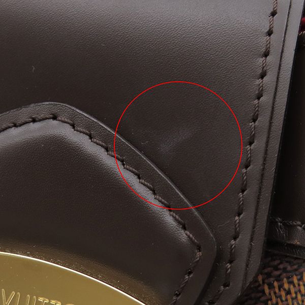 Louis Vuitton Shoulder Bag Sistina GM Damier Canvas Damier Gold Hardware Brown