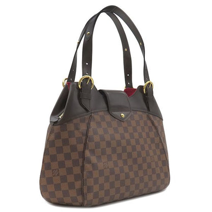 Louis Vuitton Shoulder Bag Sistina GM Damier Canvas Damier Gold Hardware Brown