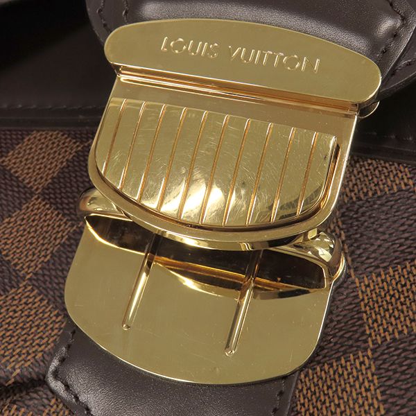 Louis Vuitton Shoulder Bag Sistina GM Damier Canvas Damier Gold Hardware Brown