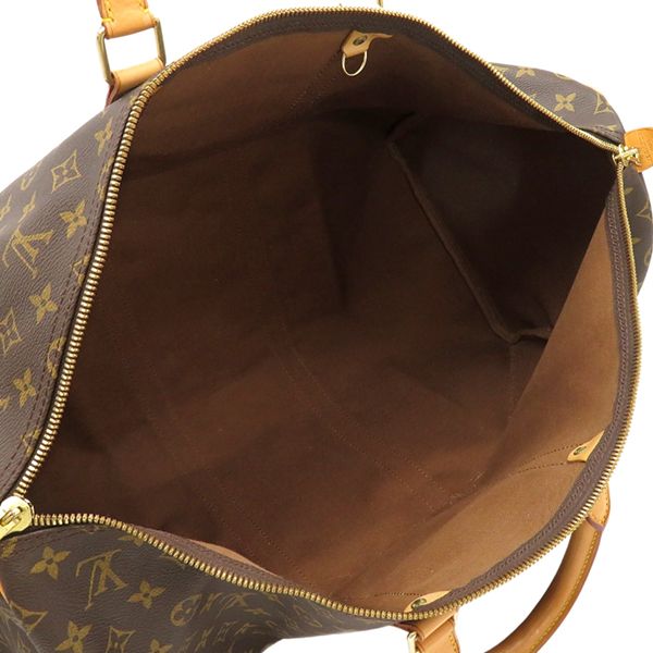 Louis Vuitton Boston Bag Keepall 55 Monogram Canvas Monogram Gold Hardware