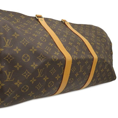 Louis Vuitton Boston Bag Keepall 55 Monogram Canvas Monogram Gold Hardware