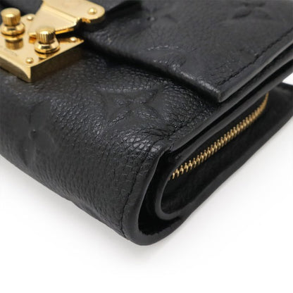 Louis Vuitton Monogram Empreinte Portefeuille Metis Compact Trifold Wallet Noir