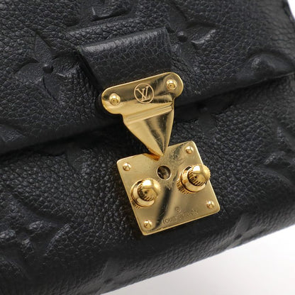 Louis Vuitton Monogram Empreinte Portefeuille Metis Compact Trifold Wallet Noir