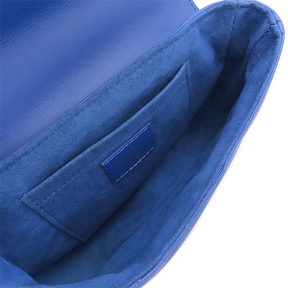 Louis Vuitton Shoulder Bag New Wave Chain Shoulder Bag PM Leather Blue Gold